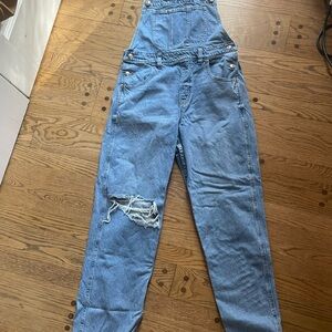 Vintage Blue Denim Overalls